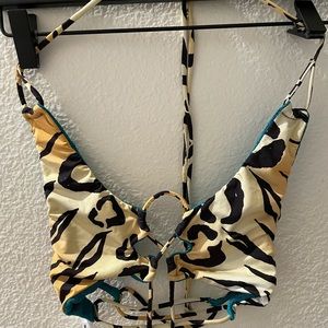 Indah tiger print bikini top